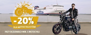 20 % rabatu dla motocyklistów